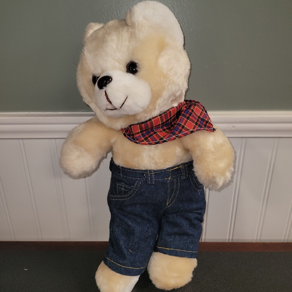 Lee Jeans Teddy Bear Doll Blonde 12" Vintage EXCELLENT